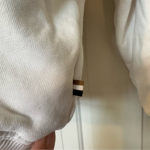 Boss White Hoodie with Multicolor Logo - Picture 2 of 10